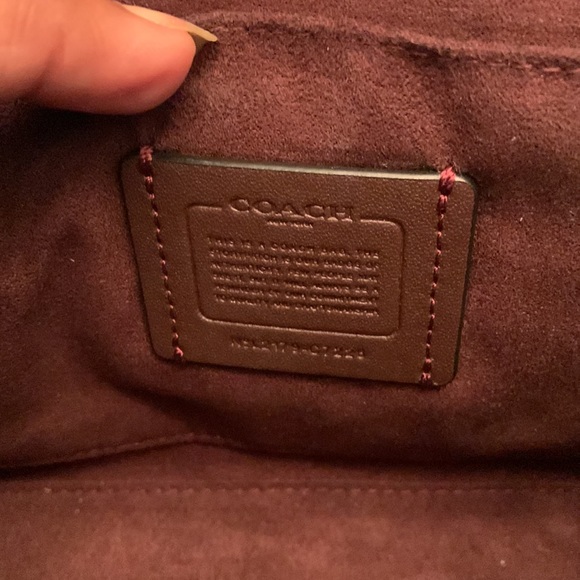 Coach black and brown crossbody with handle - Picture 3 of 10